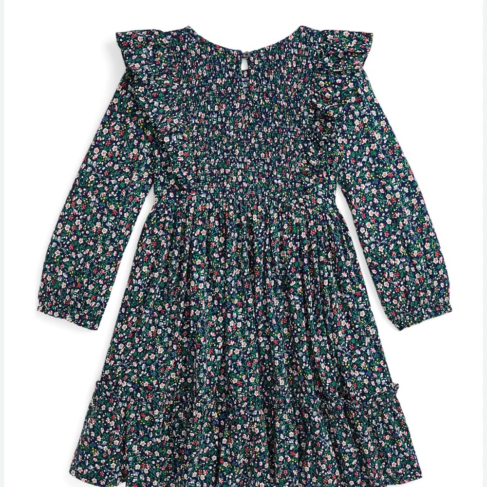 Polo Ralph Lauren Floral Long Sleeve Kids Dress